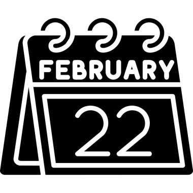 2 Şubat takvim simgesi, vektör illüstrasyonu