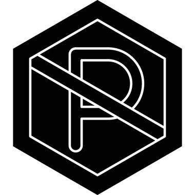 Bir p harfinin vektör illüstrasyonu