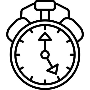 Alarm saat simgesi ana hat biçiminde