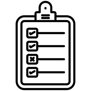 Liste. Web simgesi basit tasarım