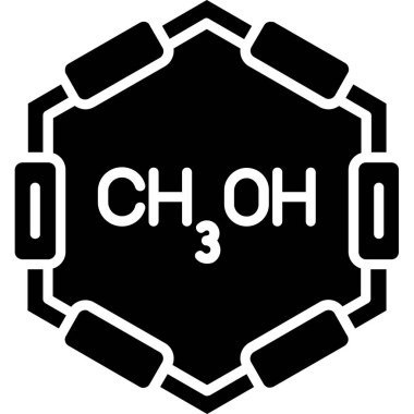 kimyasal formül simgesi, vektör illüstrasyonu