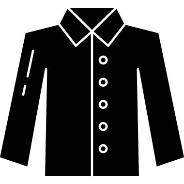 Gömlek simgesi vektör illüstrasyon tasarımını ilikle