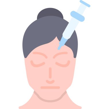 Enjeksiyon ikonu. düz resimleme