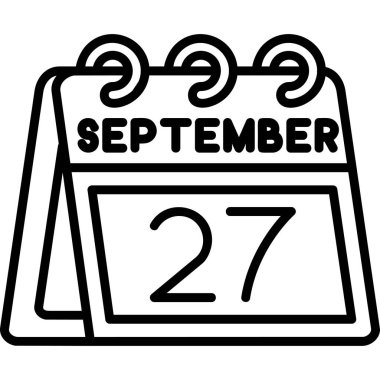 Eylül 27 takvim simgesi