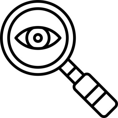 Büyüteç simgesini, anahat stili