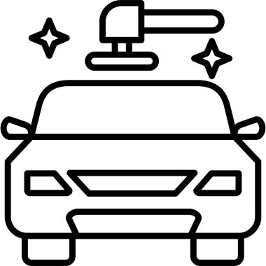 Araba yıkama simgesi, taslak biçimi