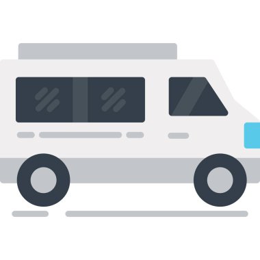 araba seyahat taşıma simgesi düz stil