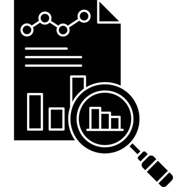 Analitik simge. vektör illüstrasyonu