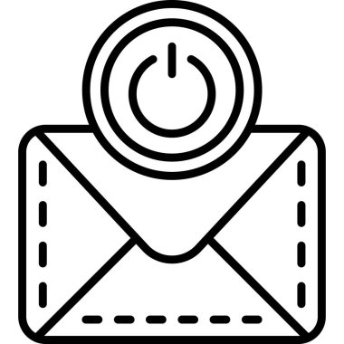 Zarf posta simgesi. beyaz arkaplanda izole edilmiş web tasarımı için özet zarf posta vektör simgesi