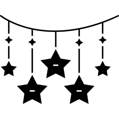 Beyaz arkaplanda yıldız çizgisi simgesi. vektör illüstrasyonu.