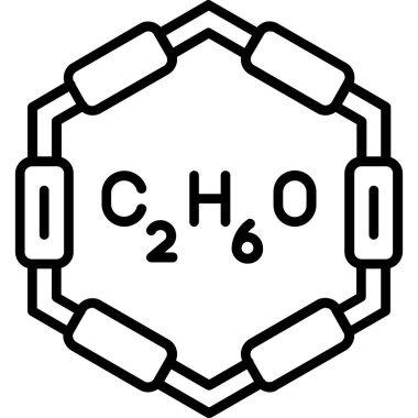 Kimyasal simge, vektör çizimi