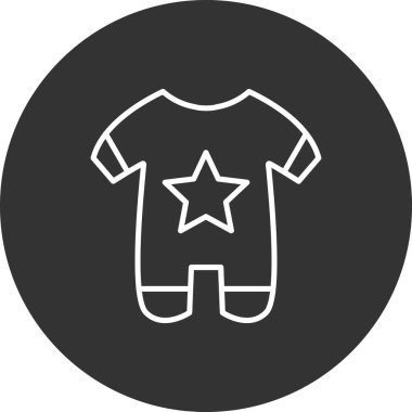 Bir yıldız simgesinin vektör illüstrasyonu