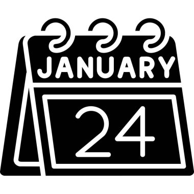 23 Şubat takvimli takvim simgesi. Tasarım için vektör çizimi. ay ve takvim. ay, takvim