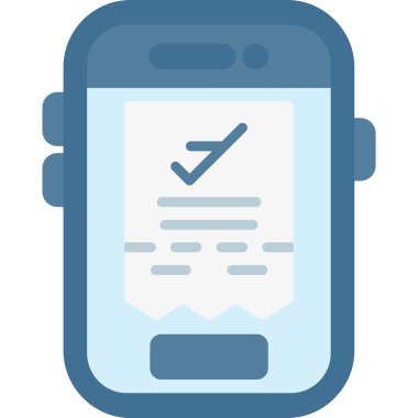 Kontrol listesi simgesi vektör illüstrasyonu