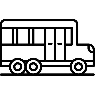 bus simgesi vektör illüstrasyonu