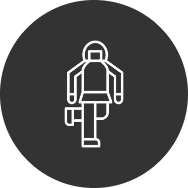 Modern siluetin vektör çizimi