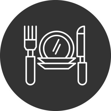 Gıda simgesinin vektör illüstrasyonu