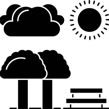 Bulut. Web simgesi basit illüstrasyon