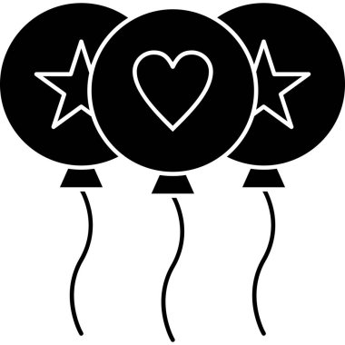 Balonlar aşk ikonunu severler - romantizm kategorisinde