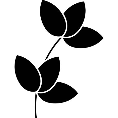 çiçek süsleme simgesi, vektör illüstrasyon tasarımı