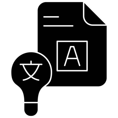 Çin kağıt simgesi modaya uygun izole edilmiş arkaplan