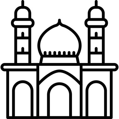 cami vektör çizgisi simgeleri,