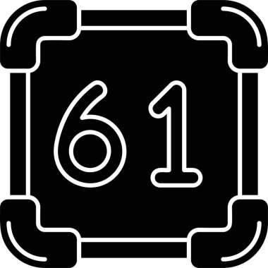 Moda tarzında izole edilmiş altıncı simge