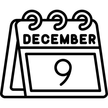 Takvim simgesi vektör illüstrasyonu