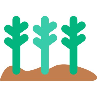 ağaç simgesi vektör illüstrasyonu