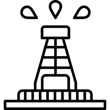 Taslak biçiminde lunapark eğlence simgesi