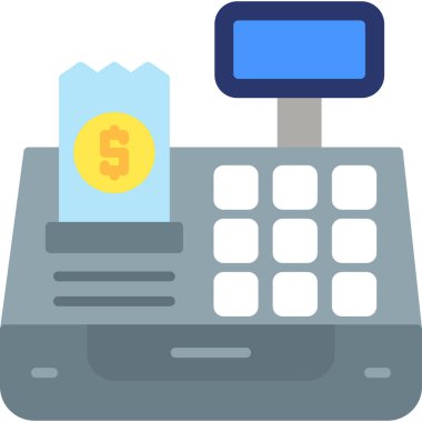 Ödeme makinesi. Basit illüstrasyon