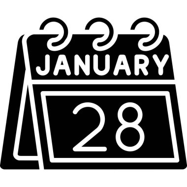 Takvim Kabartma Simgesi Tasarımı