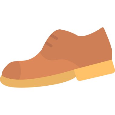 ayakkabı düz vektör simgesi