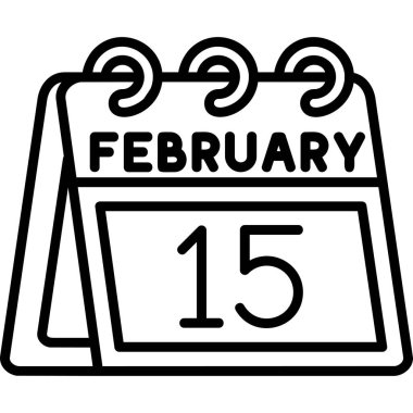 takvim çizgisi tasarım vektörü çizimi