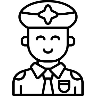 asker simgesi, vektör illüstrasyonu