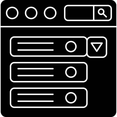 Veri Merkezi simgesini, vektör çizim