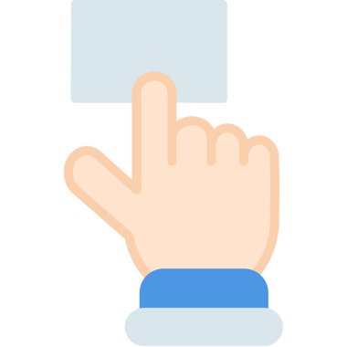 parmak jest simgesi düz biçimli