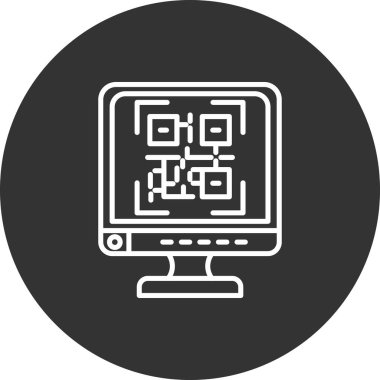 QR code simge vektör