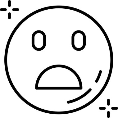 Emoji. Web simgesi vektör illüstrasyonu