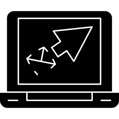 imleç ve ok simgesi vektör illüstrasyon grafik tasarımı