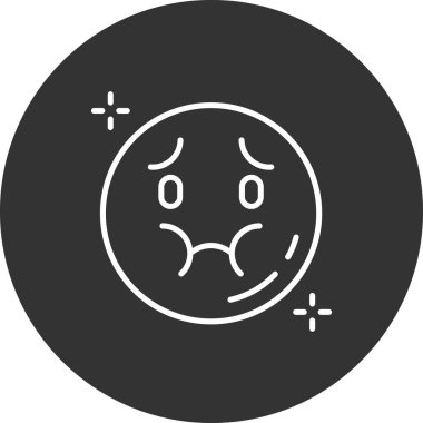 emoji modern simgesinin vektör illüstrasyonu