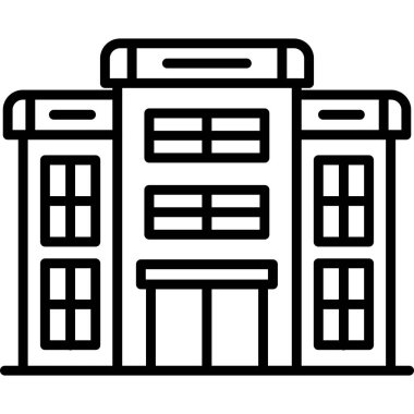 Ev ikonu. Web için daire vektör simgelerinin özet çizimi