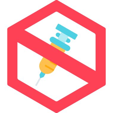 Şırınga. Web simgesi basit illüstrasyon