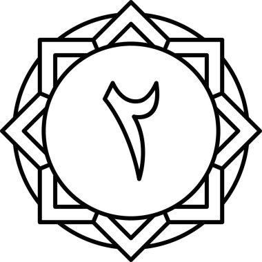 Dövme simgesinin vektör çizimi