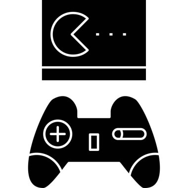 denetleyici oyun simgesi, vektör illüstrasyonu