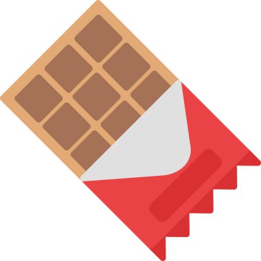 Çizgi film çikolatasının vektör çizimi