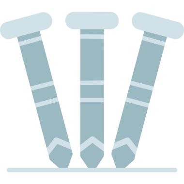 İki farklı çubuktan düz simge