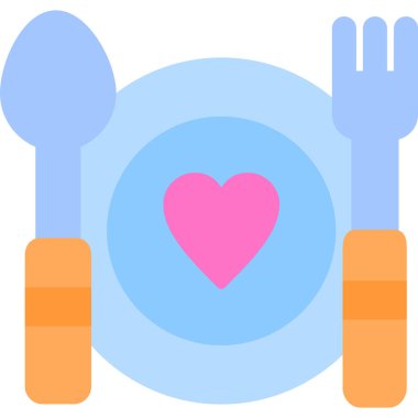 Yemek. Web simgesi basit tasarım