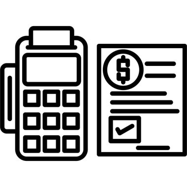 Ödeme denetimi vektör simgesi