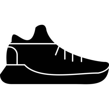 spor ayakkabı simgesi vektörü beyaz arkaplanda izole edildi